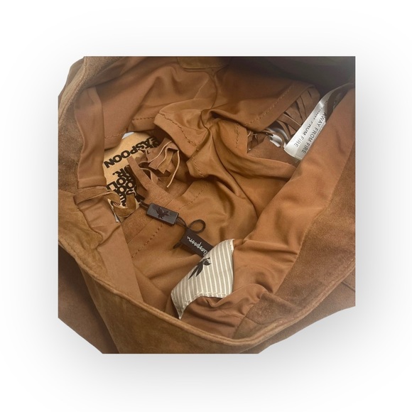 new One Teaspoon 𖤐 Morrison Festival Boho Fringed Suede Shorts 𖤐 Tan 𖤐 S 8AU - Picture 10 of 16